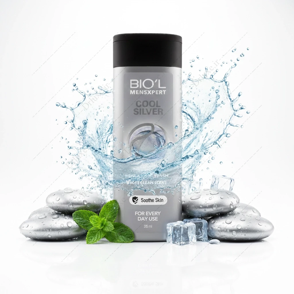 شامپو بدن ژلی مردانه بیول مدل کول سیلور 315 میلی‌لیتر